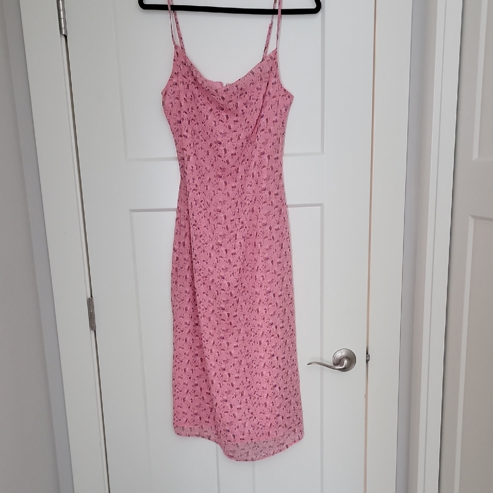NWT re:named Pink Floral Midi Dress